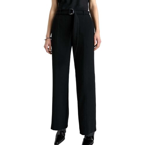 Cue Recycled Crepe Belted Straight Leg Pant